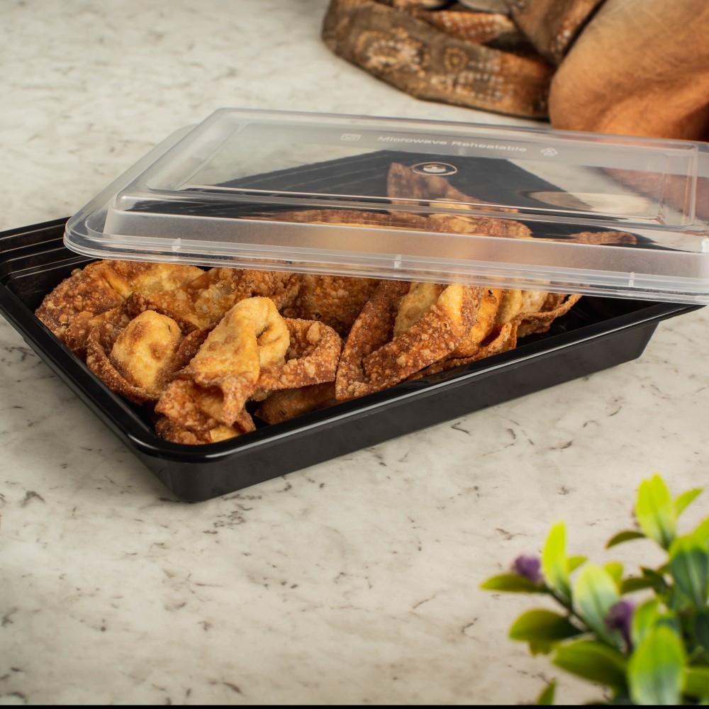 Plastic Container With Dome Lids (RE)