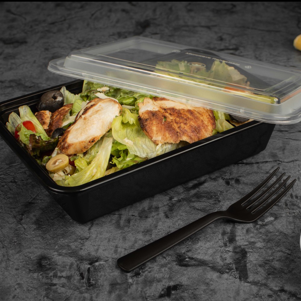 Plastic Container With Dome Lids (RE)