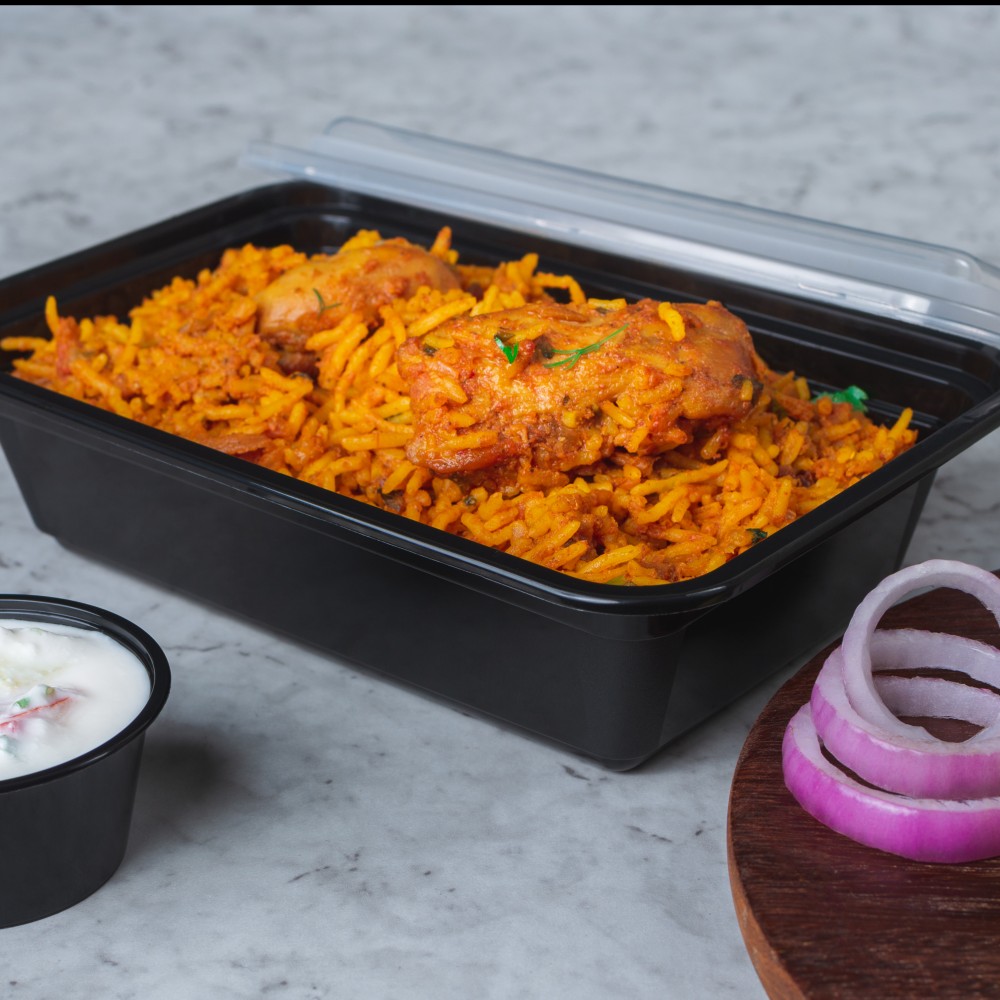 Plastic Container With Dome Lids (RE)