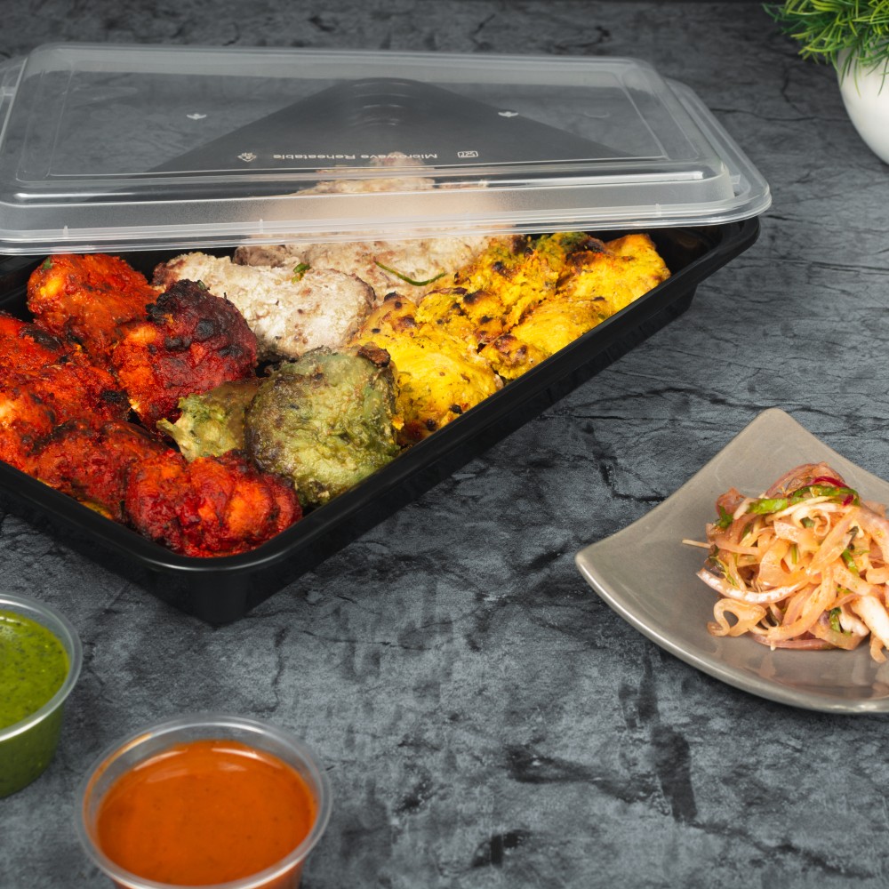 Plastic Container with Dome Lids (RE)
